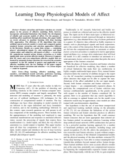 Learning Deep Physiological Models of Affect