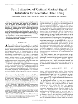 Fast Estimation of Optimal Marked-Signal Distribution for Reversible