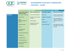 DETERMINING YOUR BEST FUNDRAISING STRATEGY &ndash; CHART