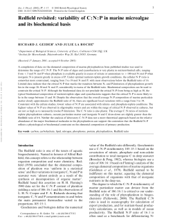 Redfield revisited: variability of C:N:P in marine microalgae and its