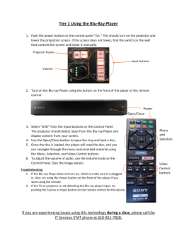 Tier 1 Using the Blu