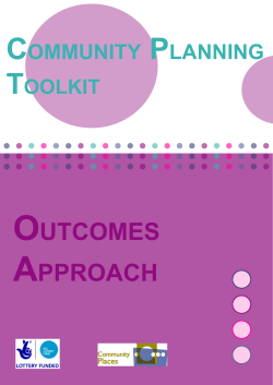 outcomes approach - Community Planning Toolkit