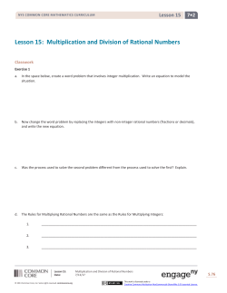 module 2 lesson 15 multiplication and division of rational numbers