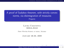 A proof of Sudakov theorem, with strictly convex norms, via
