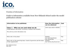 Information available from ****