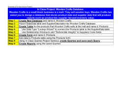 Overview of In-class Access Project