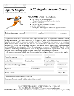 FL Regular Season Games