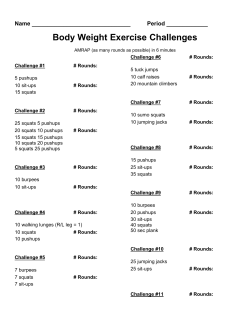 Crossfit Challenge Tracker