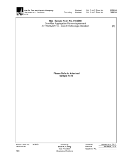 Gas Sample Form No. 79-845D Please Refer to Attached Sample
