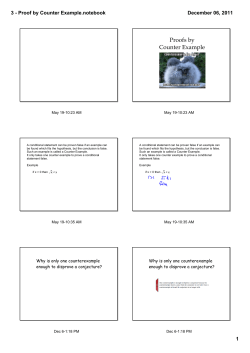 3 - Proof by Counter Example.notebook