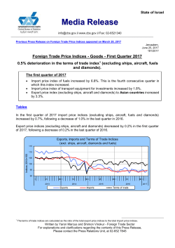 Previous Press Release on Foreign Trade Price Indices appeared