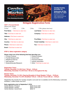Delegate Registration Form