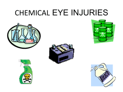 CHEMICAL EYE INJURIES
