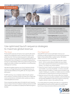 Use optimized launch sequence strategies to maximize global