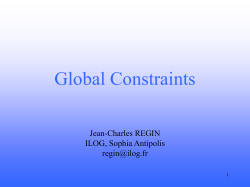 Global constraints