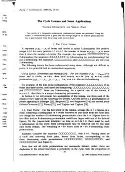 The Cycle Lemma and Some Applications