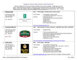 DIABLO CANYON AREA HOTELS