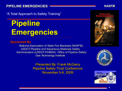 PIPELINE EMERGENCIES NASFM