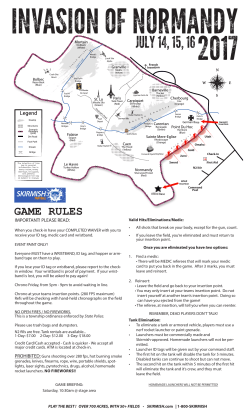 JULY  14,  15,  16 - Skirmish Paintball