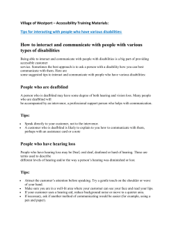 How to interact and communicate with people with various types of