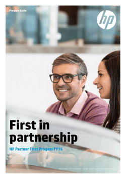 First in partnership - Product documentation
