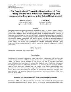 The Practical and Theoretical Implications of Flow Theory