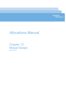 12.3.2 Applying for a Mutual Swap - Department of Human Services