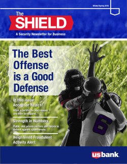 The Best Offense is a Good Defense