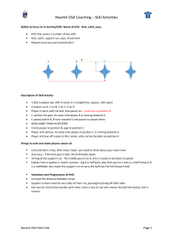 Naomh Olaf Coaching * Skill Activities
