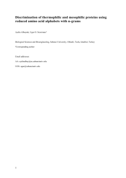 Discrimination of thermophilic and mesophilic proteins using