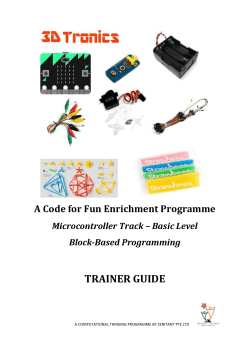 Lesson 3 Programming a LED animation