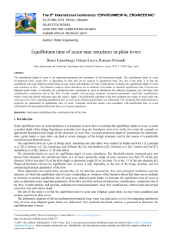 Equilibrium time of scour near structures in plain rivers