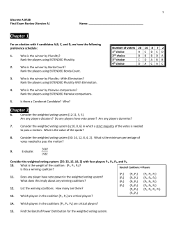 Discrete A 0728 Final Exam Review (Version A) Name: Chapter 1