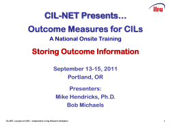 Storing Outcome Information