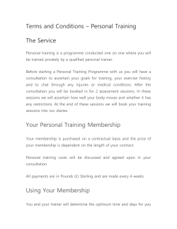 Keith Tucker Personal Training