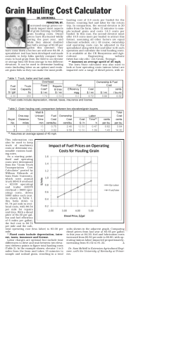 Grain Hauling Cost Calculator