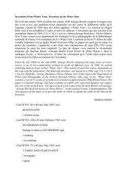 Inventaire d`une Water Yam / Inventory of one Water Yam De la fin