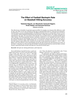 The Effect of Fastball Backspin Rate on Baseball Hitting Accuracy