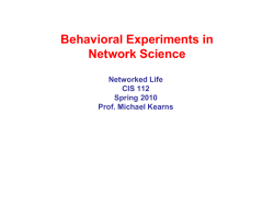 Effects of Network Structure