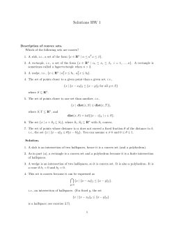 Solutions HW 1