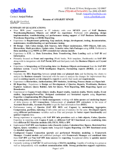 Resume of AMARJIT SINGH