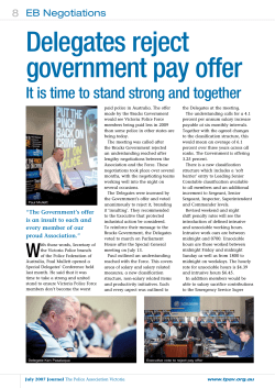 Delegates reject government pay offer