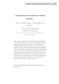 A Multi-Agent Control Architecture for a Robotic - Mapir