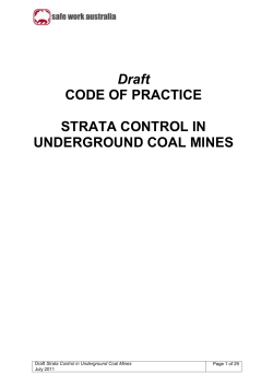 Strata Control in Underground Coal Mines DOC 198KB
