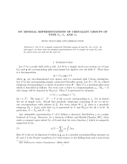 ON MINIMAL REPRESENTATIONS OF CHEVALLEY GROUPS OF