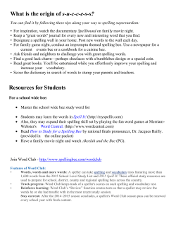 How to Study for a Spelling Bee