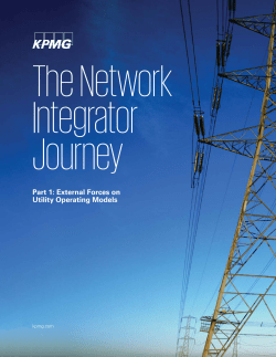 Part 1: External Forces on Utility Operating Models