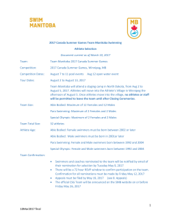 1 10Mar2017 final 2017 Canada Summer Games Team Manitoba
