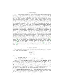 1. Introduction Let &Gamma; be a connected graph and let G