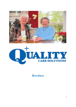 Our Brochure - Quality Plus Homecare Solutions